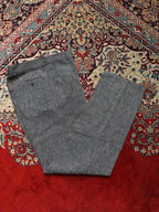 Dormen Grey Linen Blend STRAIGHT Fit Dress Pants - 28