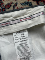 Dormen Grey Linen Blend STRAIGHT Fit Dress Pants - 28