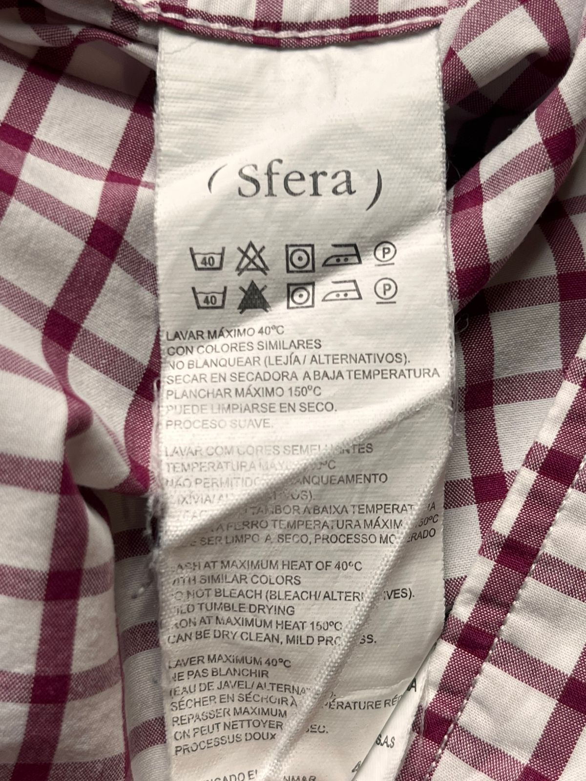 SFERA MEN Regular Fit Gingham  BUTTON DOWN SHIRT - L