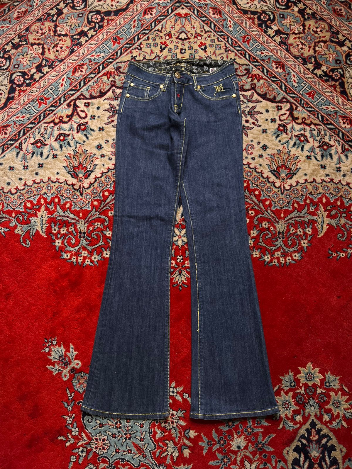 Ed Hardy by Christian Audigier Embroidered women FlareD JEANS - 28