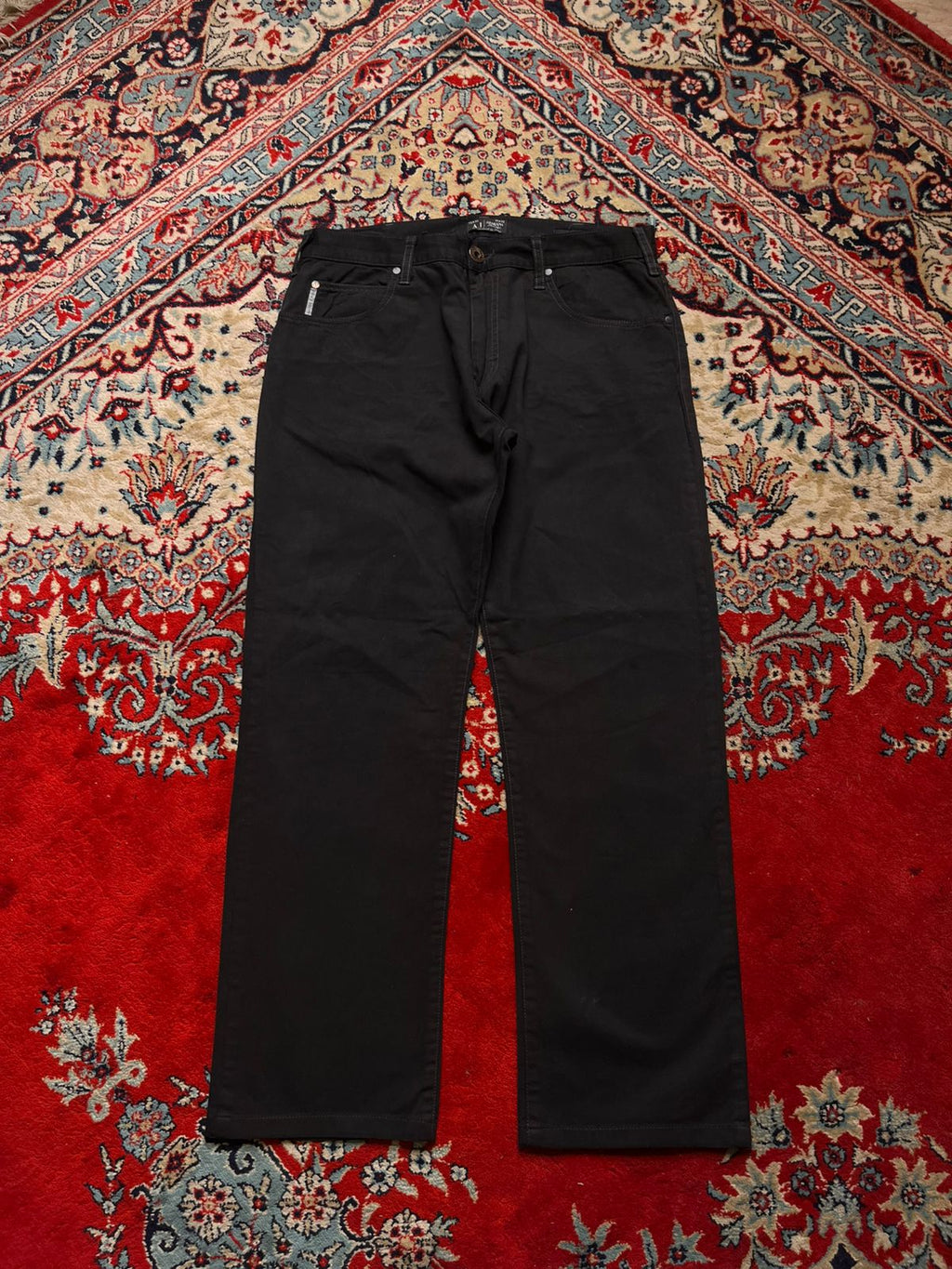 Armani Jeans AJ Black Straight FIT Chino Pants - 32