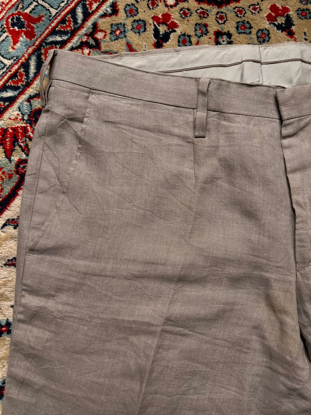 FATHER & SONS Hugo Linen Luxury Dress PANTS - 36