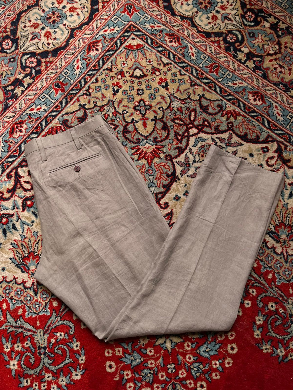 FATHER & SONS Hugo Linen Luxury Dress PANTS - 36