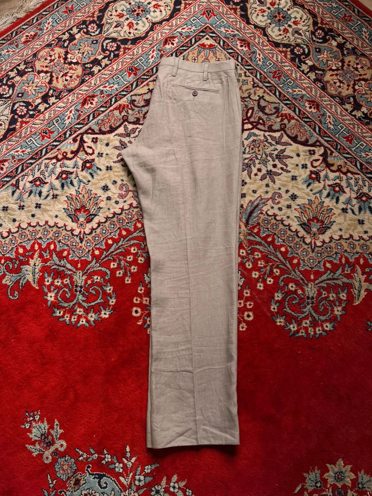 FATHER & SONS Hugo Linen Luxury Dress PANTS - 36