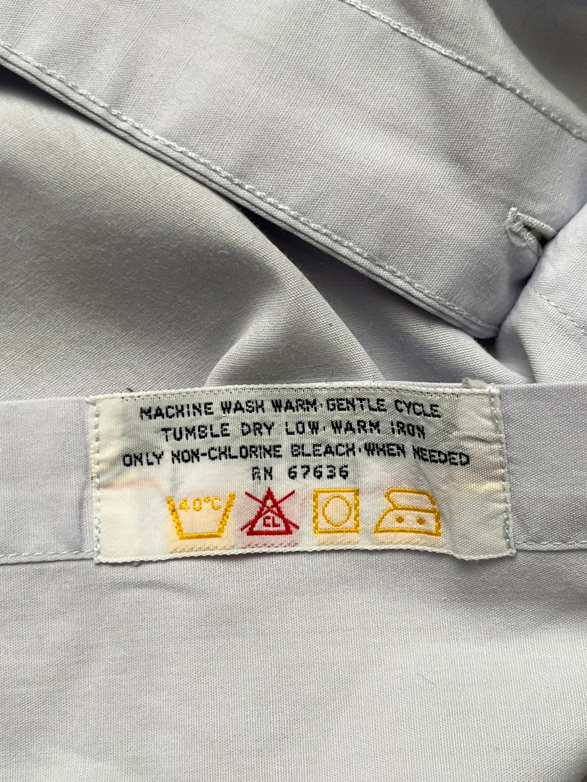 Vintage Yves Saint Laurent YSL Light Blue Button Down Shirt - L
