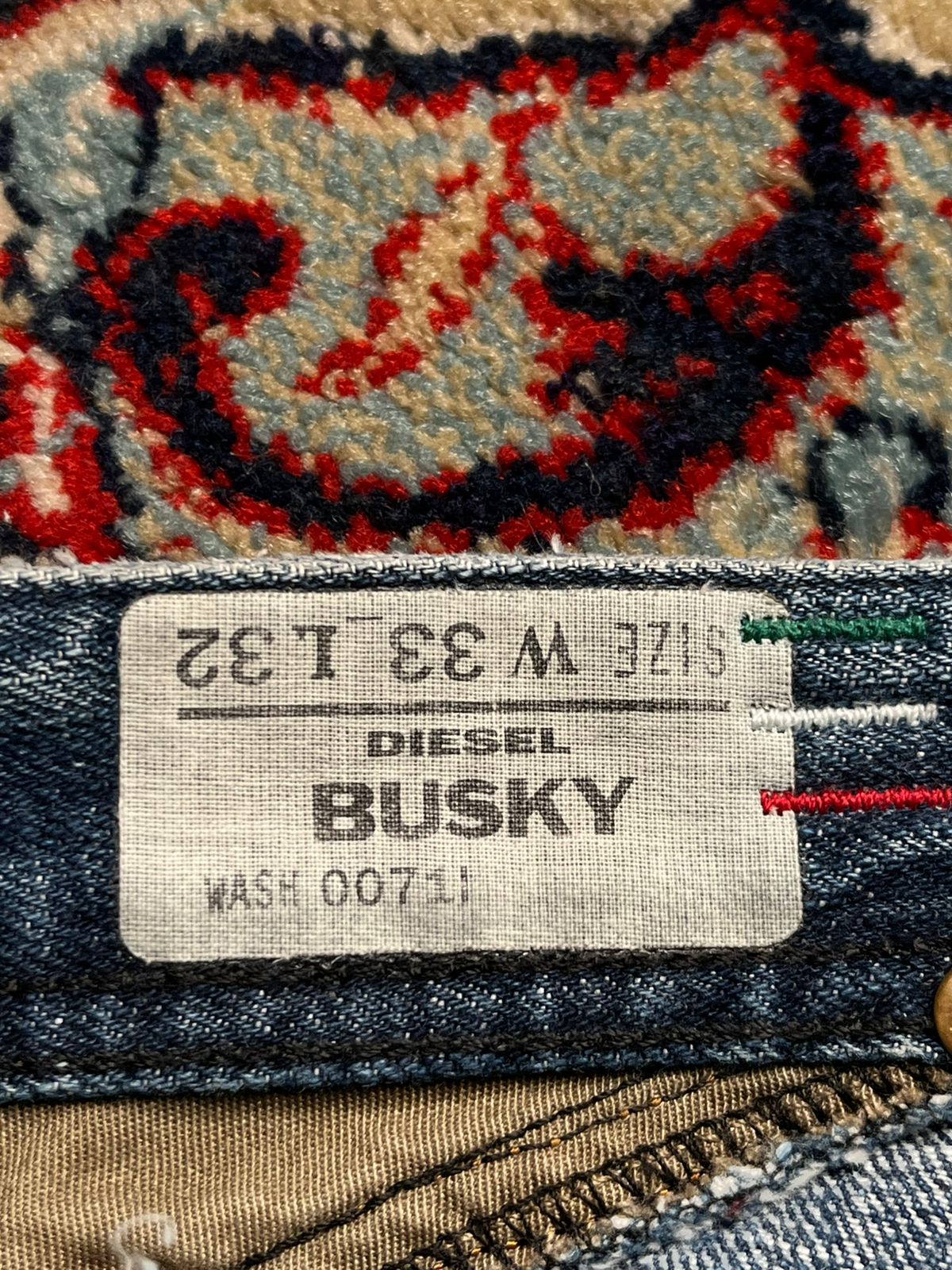 Diesel Busky WashED 0071L Relaxed Fit JEANS - 34