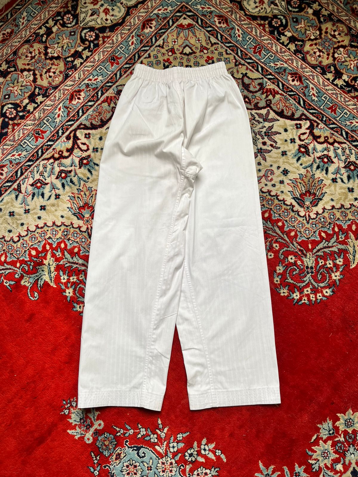 Adidas VINTAGE Martial Arts Taekwondo Karate White Training PANTS - 24