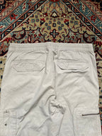 Tex Man Beige Cotton Cargo STRAIGHT FIT PANTS - 32