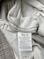 Tex Man Beige Cotton Cargo STRAIGHT FIT PANTS - 32