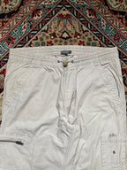 Tex Man Beige Cotton Cargo STRAIGHT FIT PANTS - 32