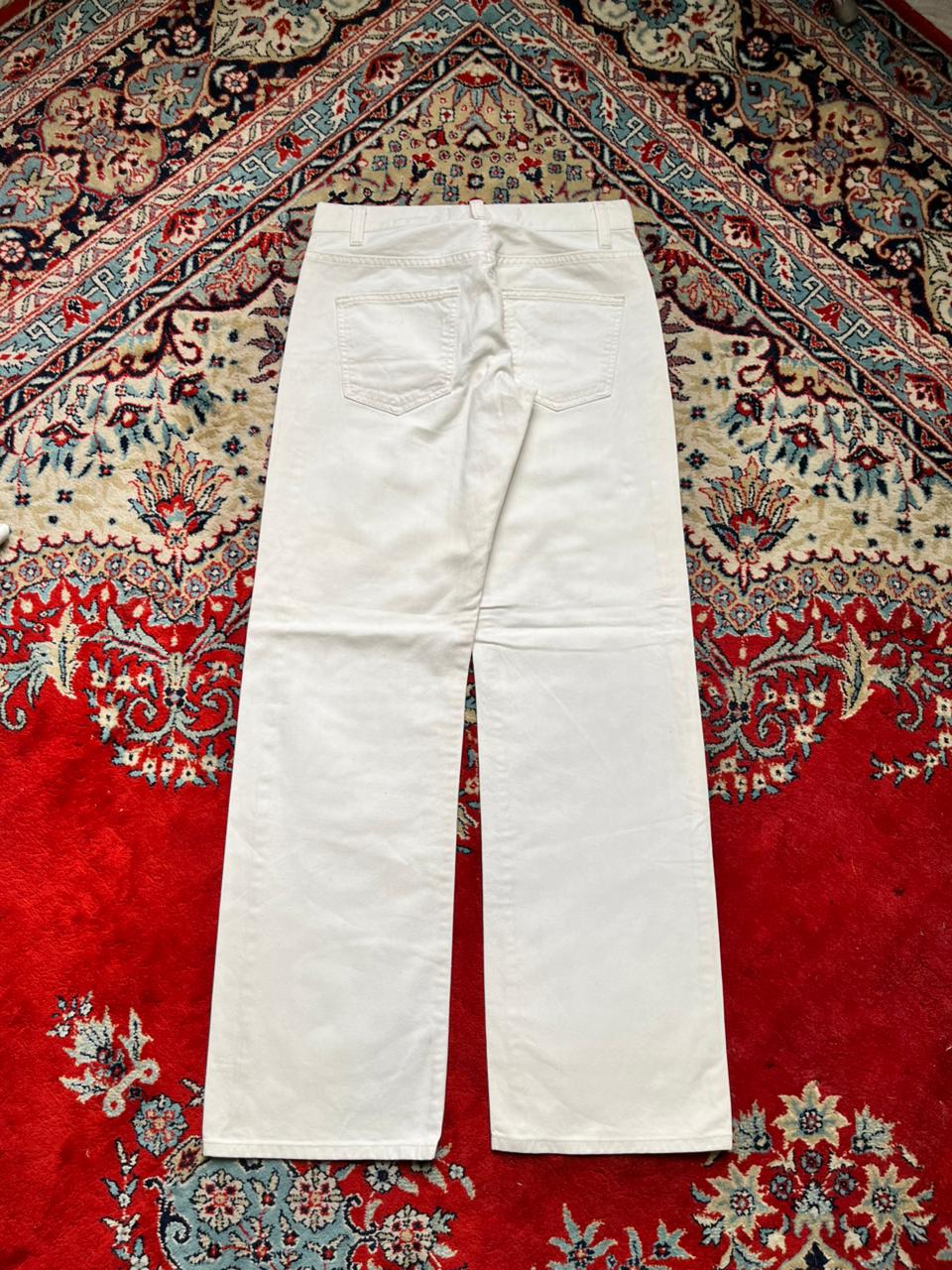 Gap 1969 Boy Fit White High Rise Straight FIT JEANS - 28