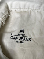 Gap 1969 Boy Fit White High Rise Straight FIT JEANS - 28