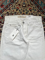 Gap 1969 Boy Fit White High Rise Straight FIT JEANS - 28