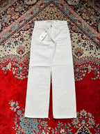 Gap 1969 Boy Fit White High Rise Straight FIT JEANS - 28