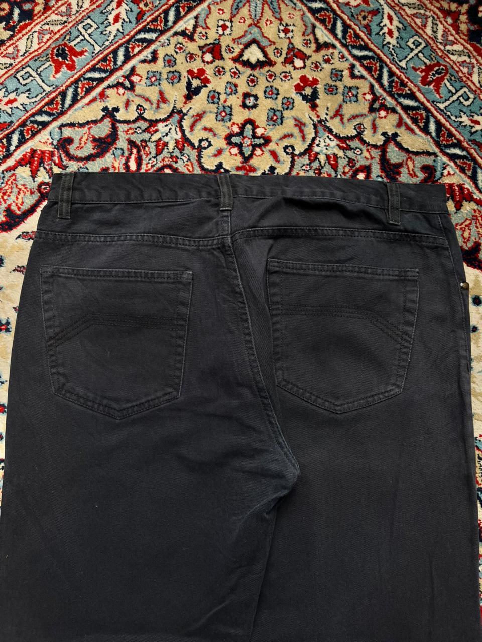 George RELAXED FIT Casual Work Wear Black PANTS - 34
