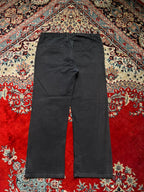 George RELAXED FIT Casual Work Wear Black PANTS - 34