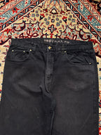 George RELAXED FIT Casual Work Wear Black PANTS - 34