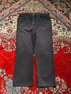 George RELAXED FIT Casual Work Wear Black PANTS - 34