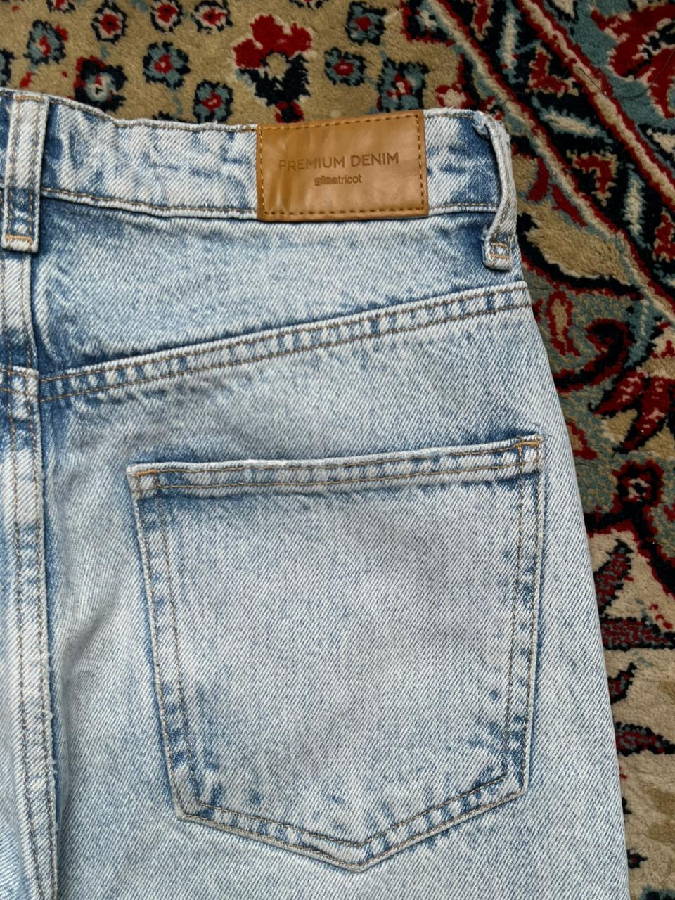 Gina Tricot High Waisted BAGGY FIT Light WashED JEANS - 26