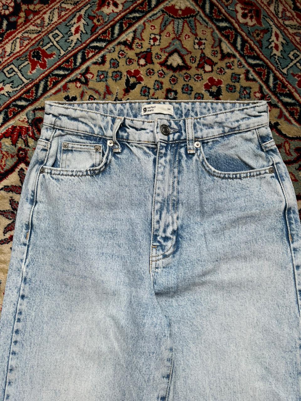 Gina Tricot High Waisted BAGGY FIT Light WashED JEANS - 26