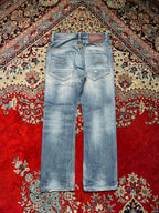 G-Star Raw GS01 3301 Straight Fit Distressed Light WashED JEANS - 30