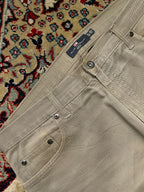 Marks & Spencer Blue Harbour Stone Neutral Straight FIT JEANS - 36
