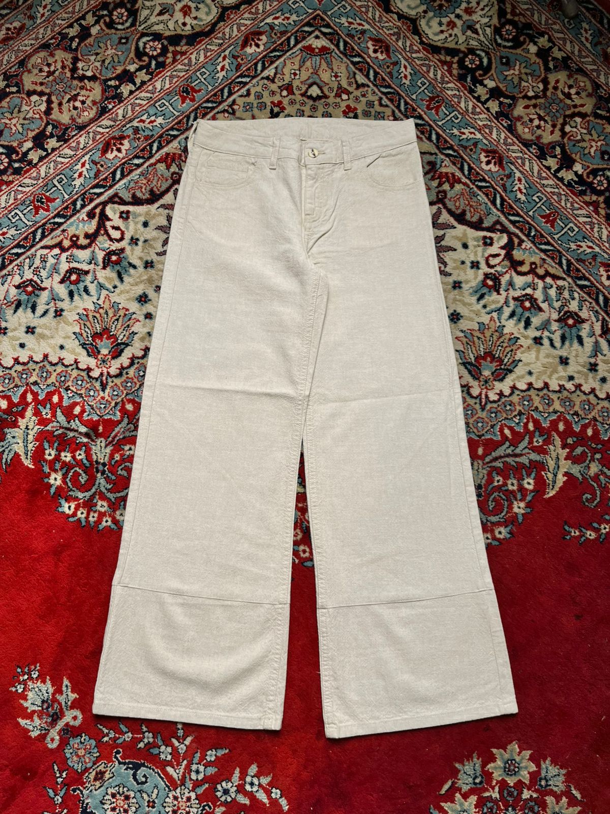 Master Apparel & Textile Natural Linen FlareD PANTS - 30