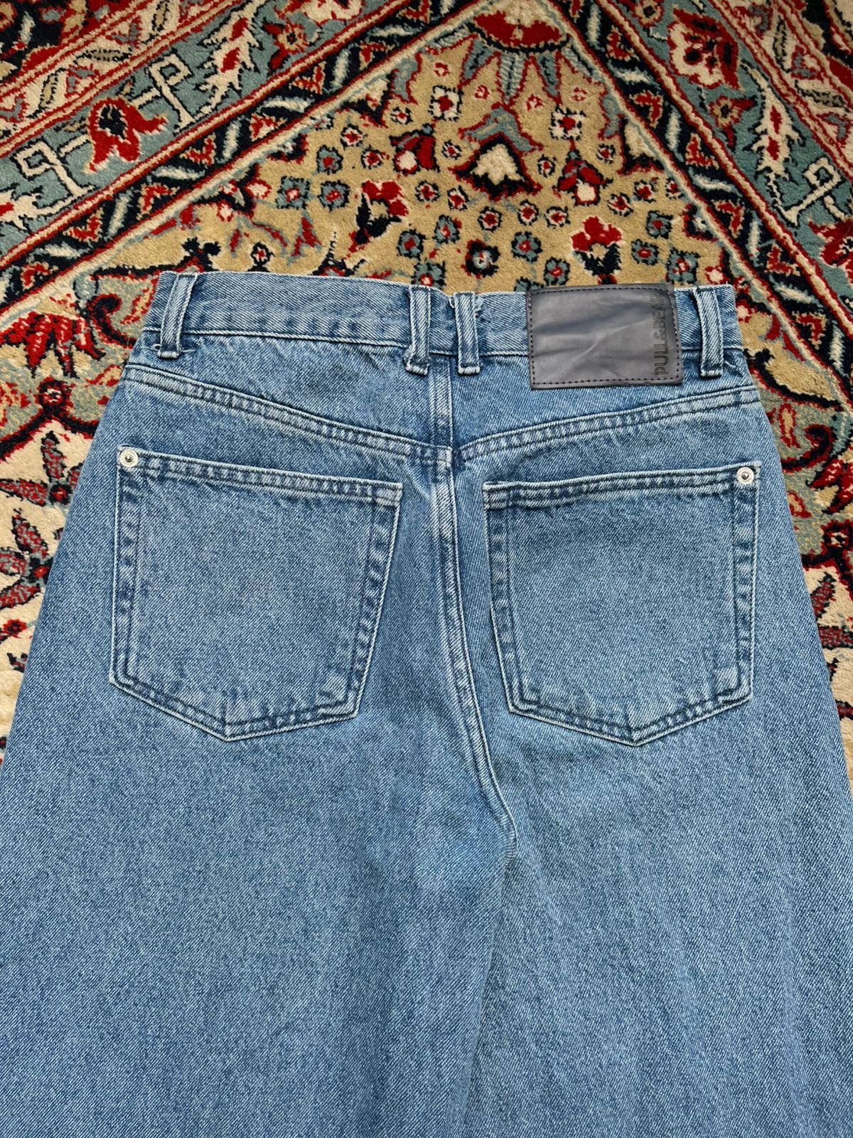 Pull & Bear High Waisted Light WashED FlareD JEANS - 24
