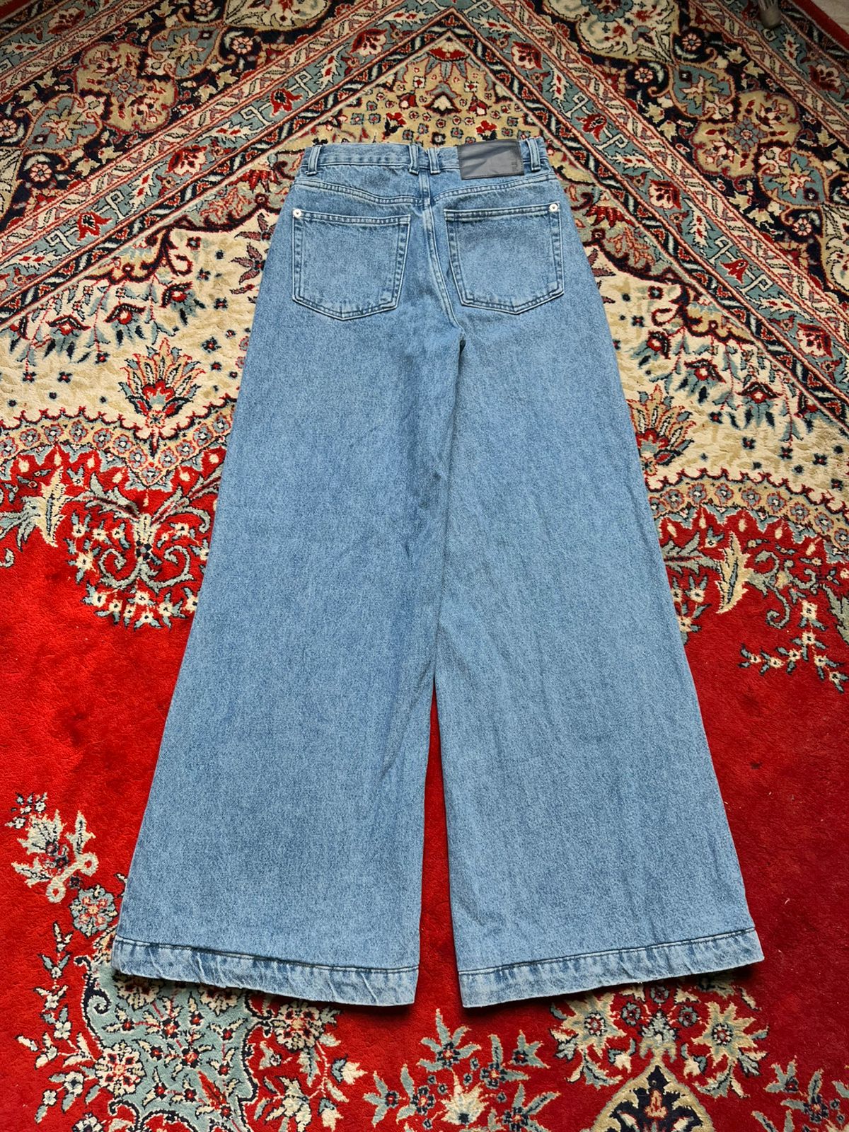 Pull & Bear High Waisted Light WashED FlareD JEANS - 24
