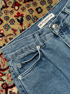 Pull & Bear High Waisted Light WashED FlareD JEANS - 24
