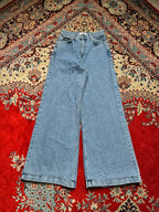 Pull & Bear High Waisted Light WashED FlareD JEANS - 24