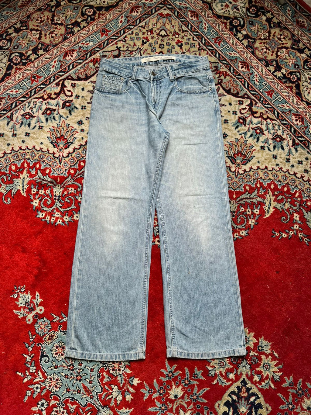 Burton Light WashED Baggy FIT JEANS - 30