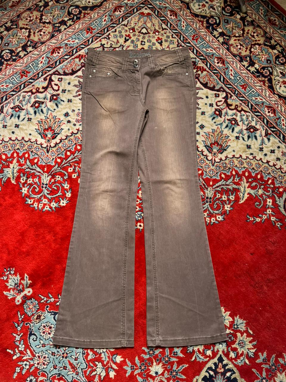 NEXT Low Rise Brown Washed Bootcut JEANS - 30
