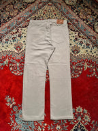 Marks & Spencer M&S Light Stone Casual Straight FIT RIGID Cotton PANTS - 32