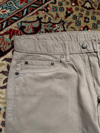 Marks & Spencer M&S Light Stone Casual Straight FIT RIGID Cotton PANTS - 32