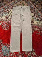 Marks & Spencer M&S Light Stone Casual Straight FIT RIGID Cotton PANTS - 32
