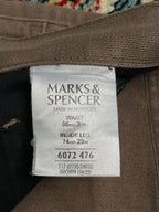 Marks & Spencer M&S Sp. Brown Casual Straight Fit PANTS - 32