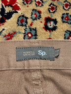 Marks & Spencer M&S Sp. Brown Casual Straight Fit PANTS - 32