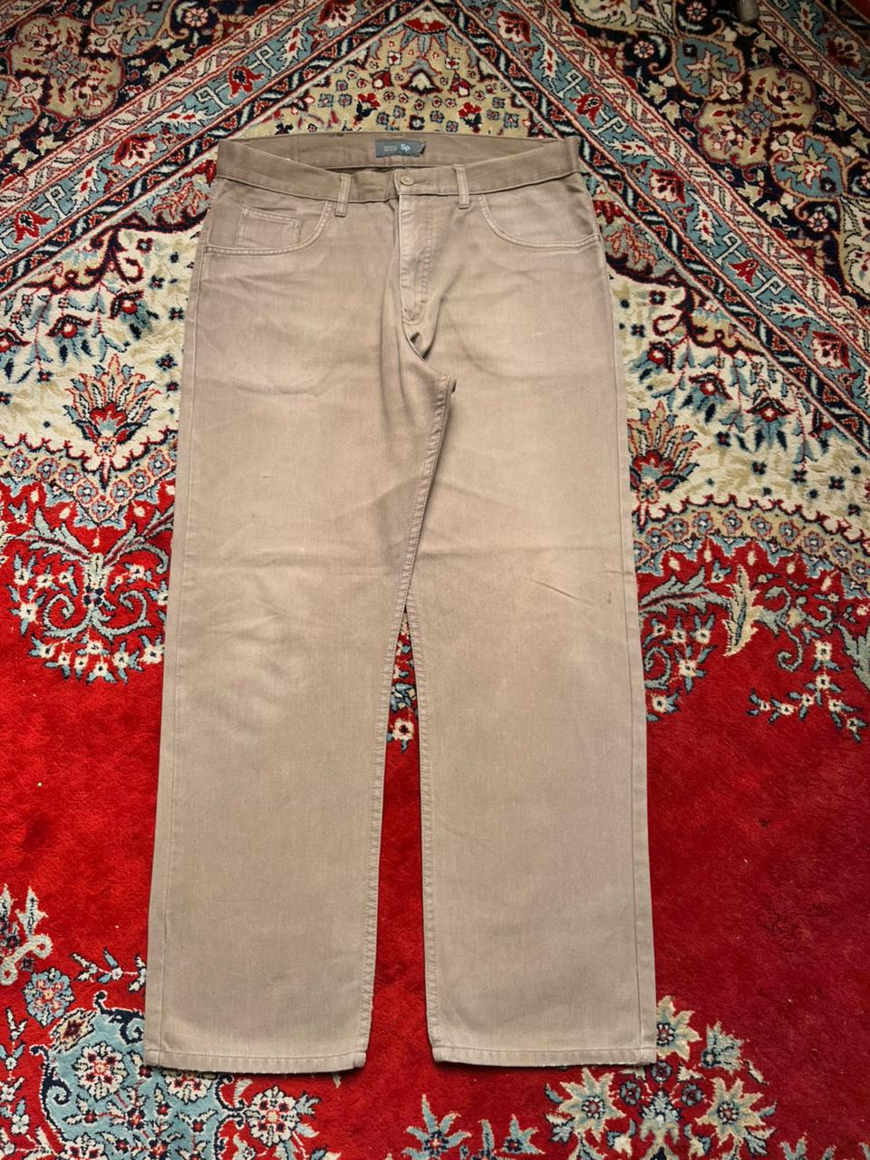 Marks & Spencer M&S Sp. Brown Casual Straight Fit PANTS - 32