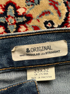 H&M &ORIGINAL Straight FIT Blue JEANS - 32