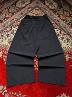 IEDIT Lace-Up High Waist Wide FIT Pleated Black Casual PANTS - 26