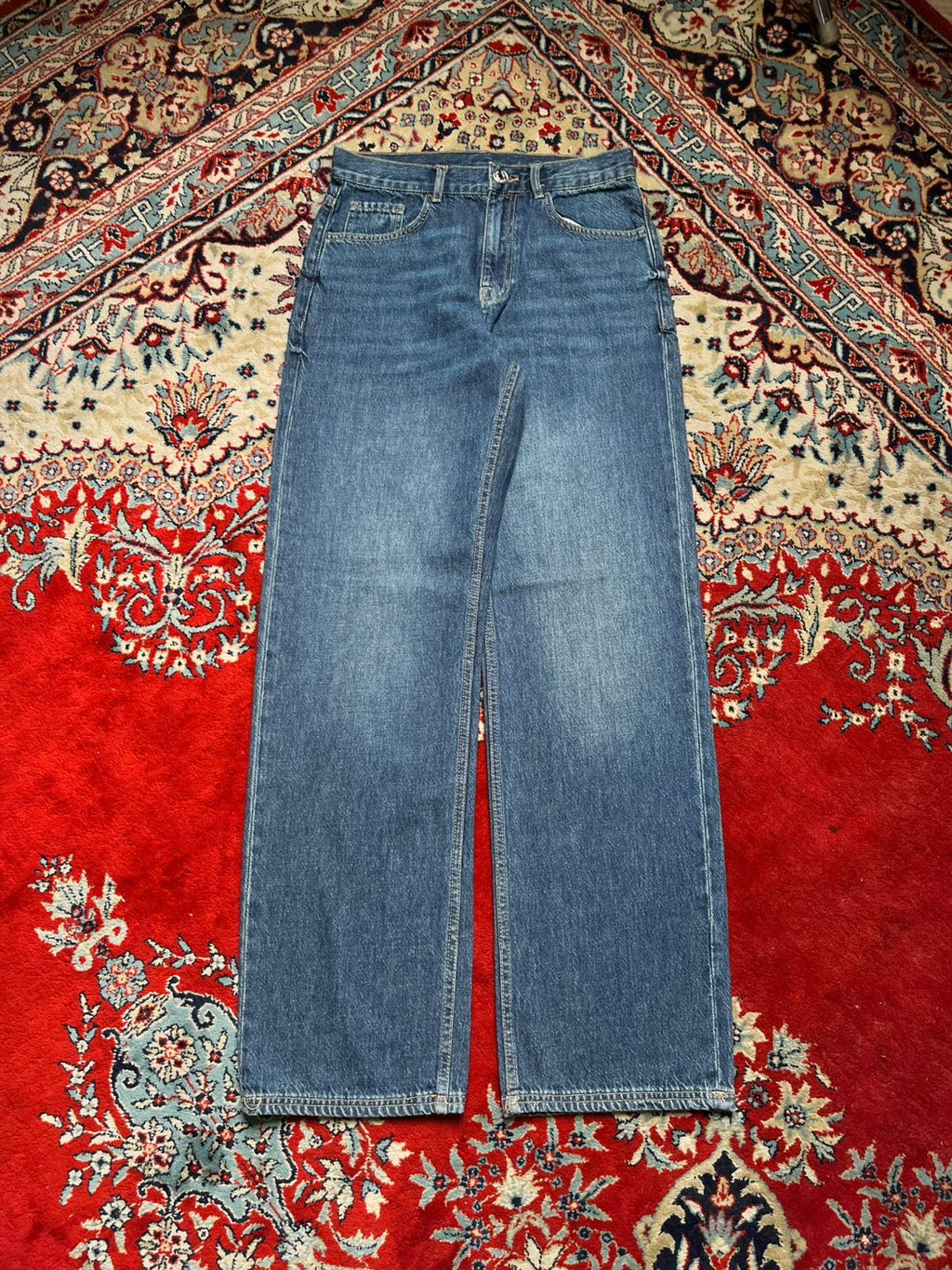 AMISU DENIM Wide FIT Medium WashED JEANS - 28