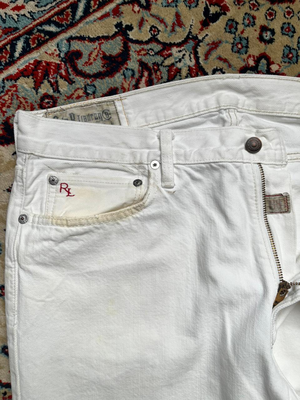 POLO RALPH LAUREN White Classic Straight FIT JEANS - 36