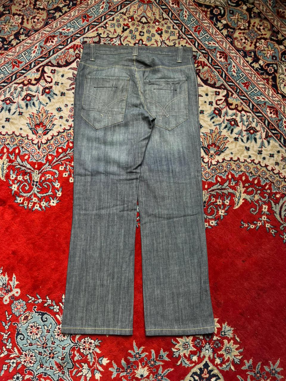 DENIM CO Straight-BOOTCUT Fit Dark WashED Indigo JEANS - 32