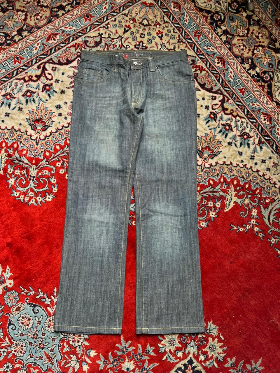 DENIM CO Straight-BOOTCUT Fit Dark WashED Indigo JEANS - 32