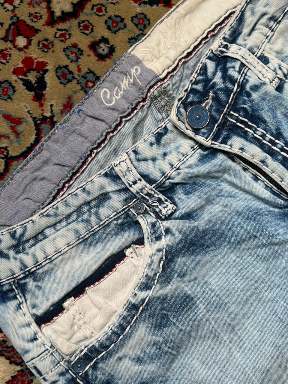 CAMP DAVID Light Acid WashED Straight-BOOTCUT FIT JEANS - 32