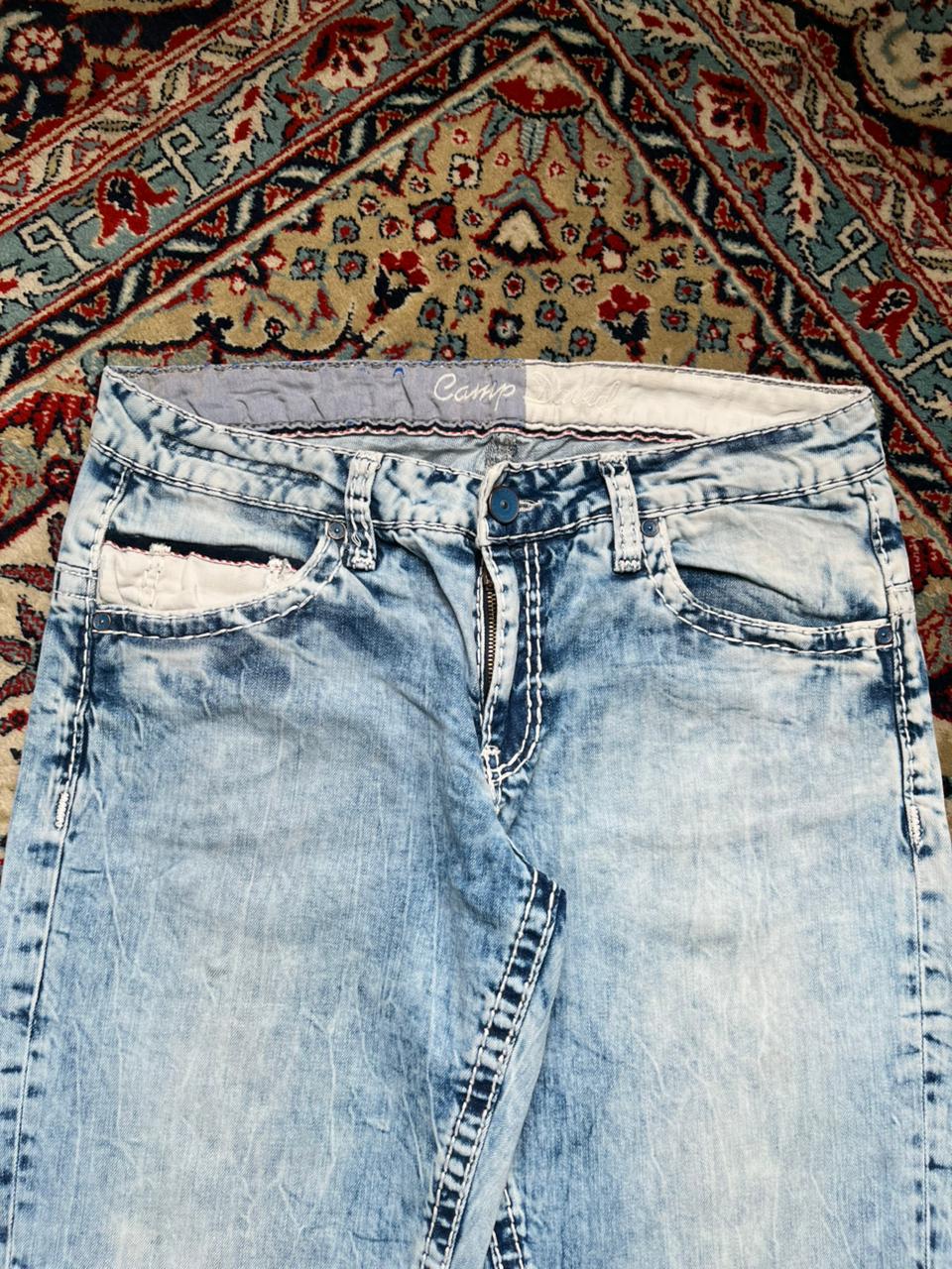 CAMP DAVID Light Acid WashED Straight-BOOTCUT FIT JEANS - 32