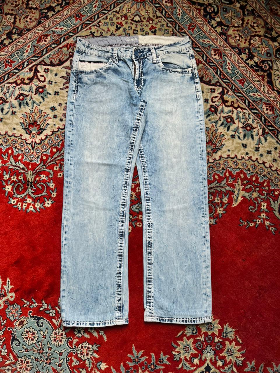 CAMP DAVID Light Acid WashED Straight-BOOTCUT FIT JEANS - 32