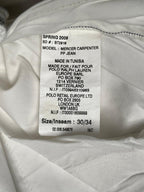 POLO JEANS CO. Ralph Lauren Mercer Carpenter Straight Fit White JEANS - 30