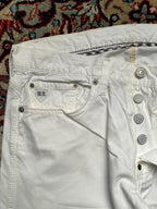 POLO JEANS CO. Ralph Lauren Mercer Carpenter Straight Fit White JEANS - 30